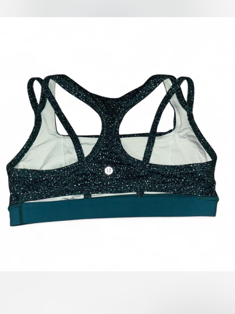 lululemon athletica Teal Sparkle Strappy Racerback Sports Bra